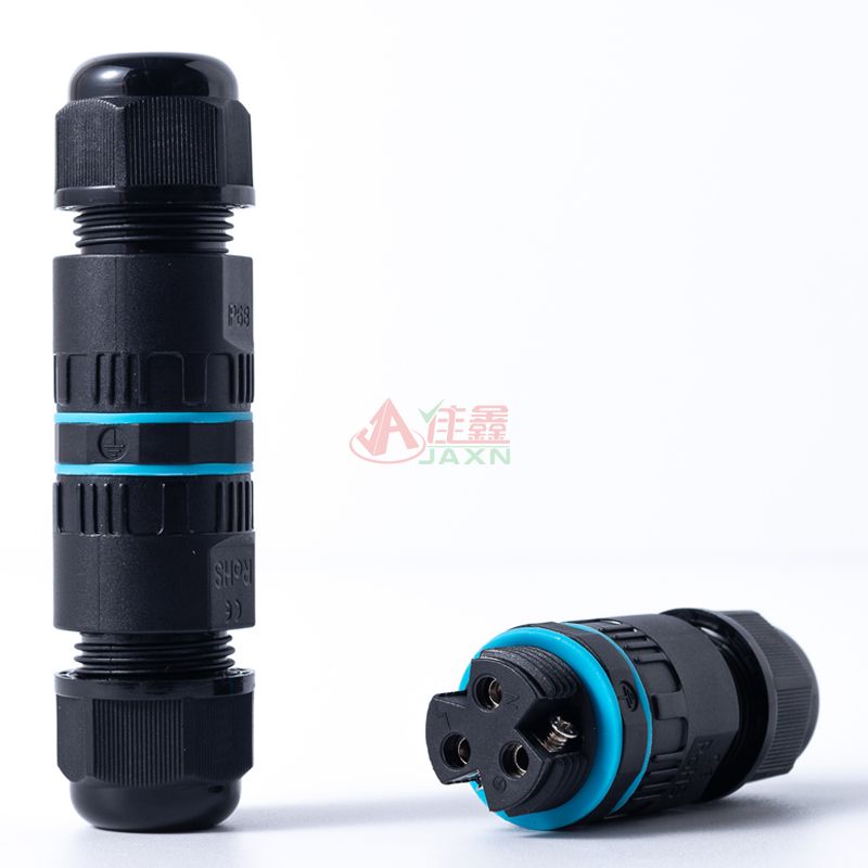 Jaxn佳鑫C-M20-10蓝色垫片防水连接器2/3/4芯(图2) M20 3P.jpg