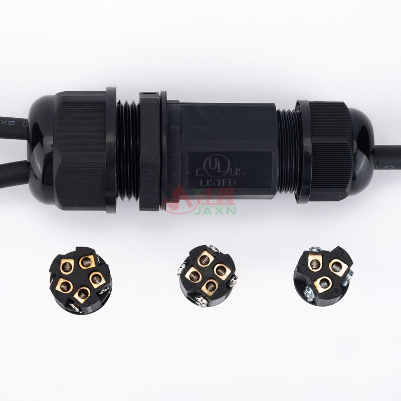 Jaxn佳鑫C-M25-14一分多孔蓝色垫片防水连接器3/4/5芯(图1) M20 一分多孔5、4、3p.jpg